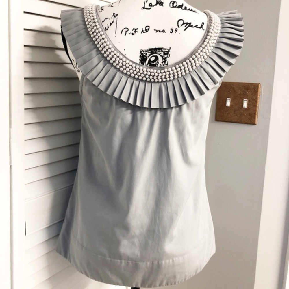 Dimri Gray Beaded Top Size‎ S